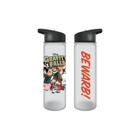 Gravity Falls Title Logo and Characters 24oz Plastic Water Bottle