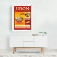thumbnail image 2 of Udon poster - Typography Vintage Poster Japanese Food Ramen Sushi White Framed Wall Art Print 6 x 8 inches, 2 of 3