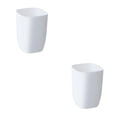 thumbnail image 4 of Advancent Cubo de basura de 10L para baño, cubo de basura pequeño lavable, cubos de basura de papel de desecho de plástico, cubo de basura Blanco 2piezas, 4 of 6
