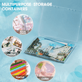 thumbnail image 2 of 100PCS Binder Rings with 1 Clear Organizer Box - 1 1/5 Inch Colorful Metallic Loose Leaf Paper Rings, 2 of 6