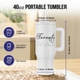 thumbnail image 2 of Cities Of The World - Toronto Canada Black Text On White, 40oz Tumbler, 2 of 7