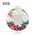 thumbnail image 6 of Disketp Merry Christmas 1 Shower Caps,Reusable Shower Cap For Women, Double Layer Waterproof Hair Cap, Large Size For All Hair Lengths,For Girls Spa Home Salon Use, 6 of 9