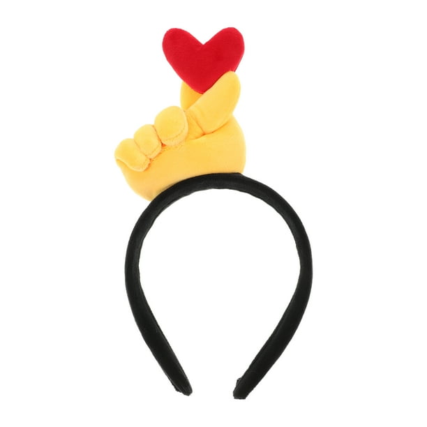 Diadema de corazón para dedo, diadema con forma de corazón, diadema con forma de corazón, accesorios para el cabello para fiestas de San Valentín, bodas, cumpleaños, diademas, recuerdo de cosplay