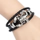 thumbnail image 2 of Pulsera de cuero trenzado Jinwen Mariposa Langosta Árbol de la vida Brazalete punk, 2 of 8