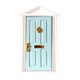 thumbnail image 4 of Puerta de la casa de muñecas 1:12 Puerta de Con Hardware Miniatura Muebles Adorno Casa de Azul Azul Fanmusic Puerta de la casa de muñecas, 4 of 6