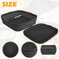thumbnail image 4 of MesaSe 2 Pcs Pot en Silicone pour Friteuse à Air Chaud Doublure de Friteuse à Air Réutilisable Panier de Friteuse à Air Rectangulaire Poêle de Friteuse à Air Antiadhésive Plateau de Cuisson en Silicone pour Friteuse à Air Résistant à la Chaleur Accessoires pour Friteuse à Air pour 8 Qt A, 4 of 11