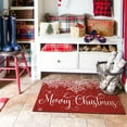 thumbnail image 6 of Christmas Winter Door Mat Outdoor for Front Door Decorations,Red Snowflake Snow Merry Christmas Doormat,Xmas Holiday Welcome Floor Mat Rug for Porch Entrance Farmhouse Decor,30" x 17", 6 of 6