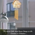 thumbnail image 5 of Matashi 24K Gold Plated Crystal Studded Bird House Decorative Wind Chime, 5 of 6