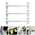 thumbnail image 3 of HEATSHAKING Towel Organization 3Pcs White Abs Door Clip On Brackets Kitchen Use, 3 of 8