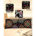 thumbnail image 6 of Black Boho Body Pillow Cover, Pillowcase Protectors with Zipper, Breathable Decorative Throw Pillow Case Cover, Ethnic Country Colorful Abstract Floral Motifs Pillow Shams for Couch Sofa 20x54Inch, 6 of 8