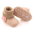 thumbnail image 3 of zhongxinda Autumn Winter Baby Girl Cute Shoes Newborn First Walker Snow Boots Infant Toddler Super Keep Warm Flower Boots 0-12M, 3 of 5