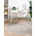 thumbnail image 4 of Rugs.com Charlotte Collection Rug – 5 Ft Round Ivory Low-Pile Rug Perfect For Kitchens, Dining Rooms, 4 of 9