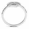 thumbnail image 6 of Rings for Women Silver 316L Stainless Steel DA164 - AAA Grade Cubic Zirconia in Clear, 6 of 6