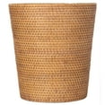 thumbnail image 4 of Kouboo Loma Round Rattan Paper Waste Basket, Bathroom, Basket for Dry Or Organic Waste, Basket Garbage, Container Bin, Latte, 4 of 23