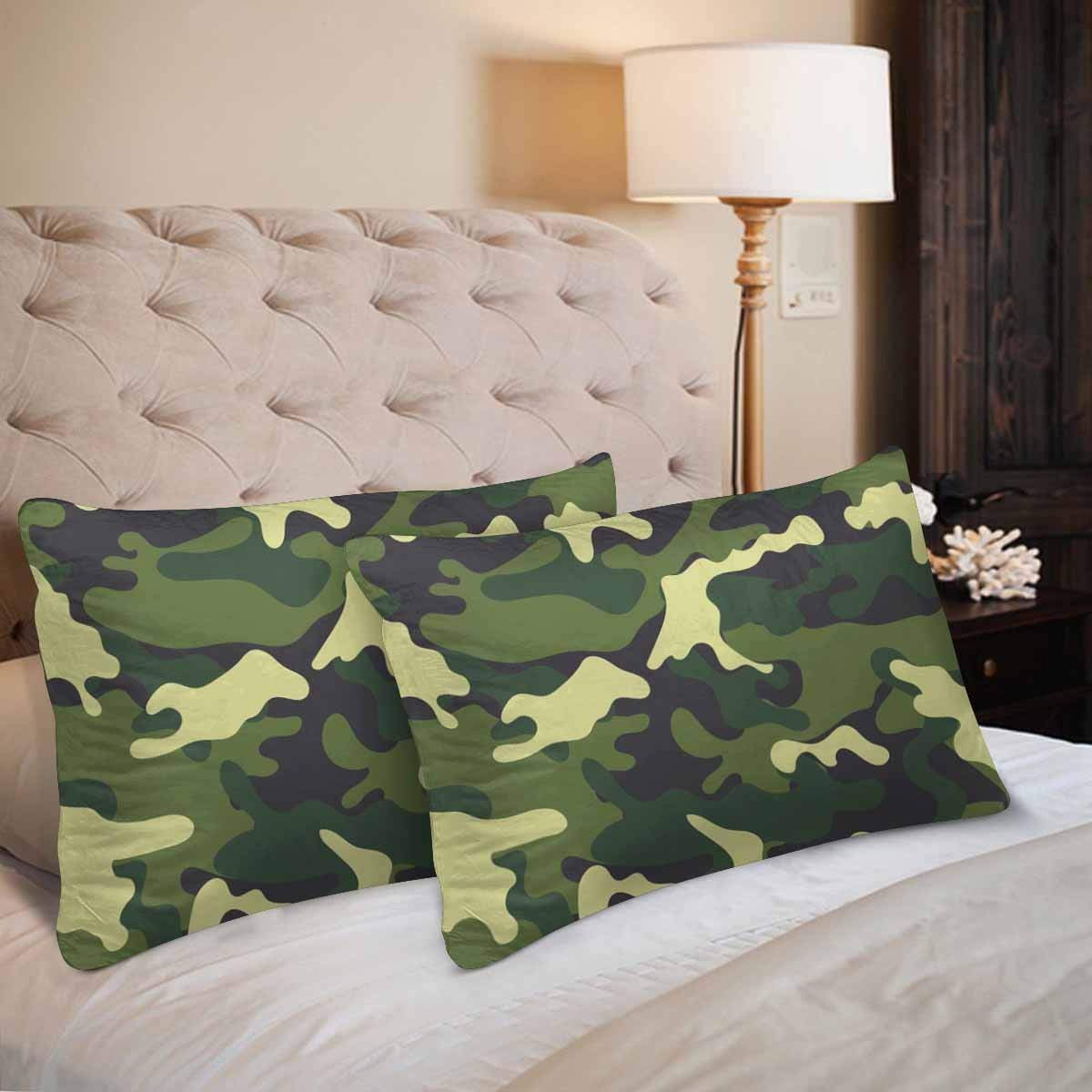 GCKG Camouflage Camo Seamless Pillow Cases Pillowcase 20x30 inches Set