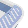 thumbnail image 3 of BIMZUC Foldable Semi Enclosed Cat Litter Box with Scoop Splash Proof Kitten Toilet Bedpan, 18.1 inches / 46 cm Length, Portable Pet Potty Pan for Indoor Cats & Small Pets, Blue, 3 of 9