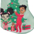 thumbnail image 3 of Black Paper Party, Christmas Morning Mini Christmas Stocking, 8 inches Diagonal , Polyester, Multi-Color, 3 of 5