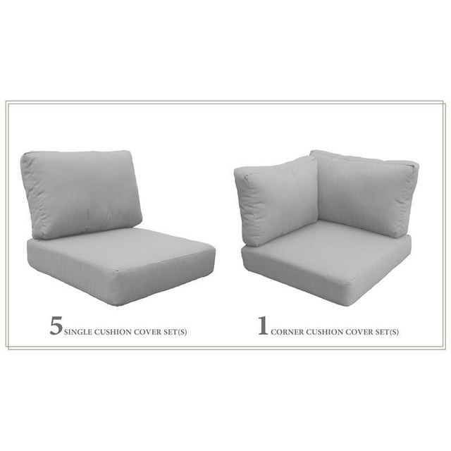 Coussin Dossier Haut pour VENICE-08a en Gris