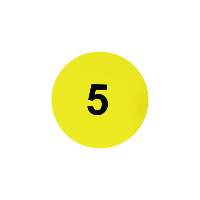 Consecutive Numbers 1-1000 Labels | 13 mm .5 Round | 1000 Pack