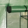 thumbnail image 3 of vidaXL Greenhouse Green Polyethylene mesh fabric Large Shelving 56.3"x56.3"x76.8", 3 of 9