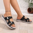 thumbnail image 4 of Rokment Orthopedic Walking Nursing Slip on Sandals for Women with Adjustable Straps 2026 Beach Summer Comfortable Arch Support Memory Foam Platform Casual Slippers B Size 7.5, 4 of 8