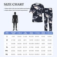 thumbnail image 5 of Mens Pajamas Set Short Sleeve Pants PJ Sets Loungewear Nightwear with Pockets, Watercolor Shark Vintage, 5 of 6