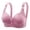Purple, variant on Lixiuxyad Women's Sports Bras Women's Large Sized Steel Rimless Jacquard Thin Cup Four Buckle Underwear Side Comfortable Breathable And Adjustable Bra