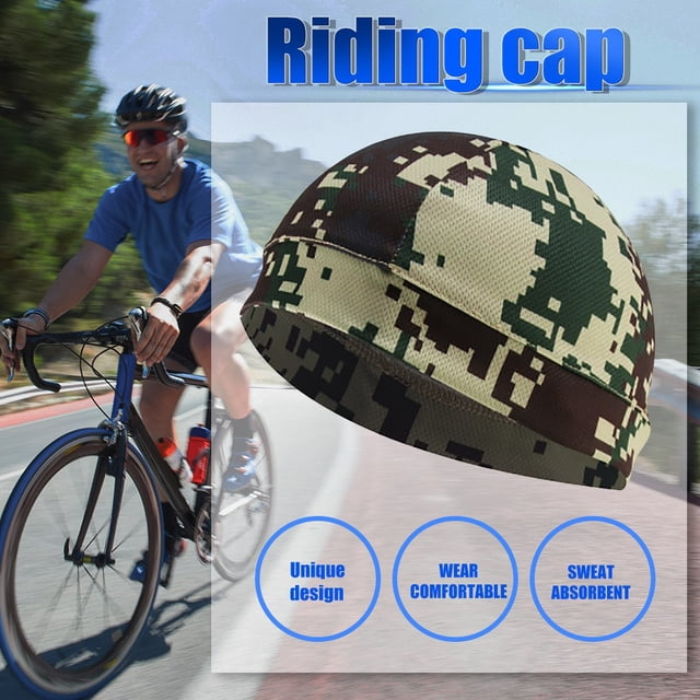 EGNMCR Helmet Lining Sweat Wicking Cap Running Cap Bike Cap 1 Piece Sports cap