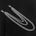thumbnail image 4 of 3 Layers Stainless steel Men Trouser Pant Wallet Belt Ring Chain Punk Keyring Conbo, 4 of 5