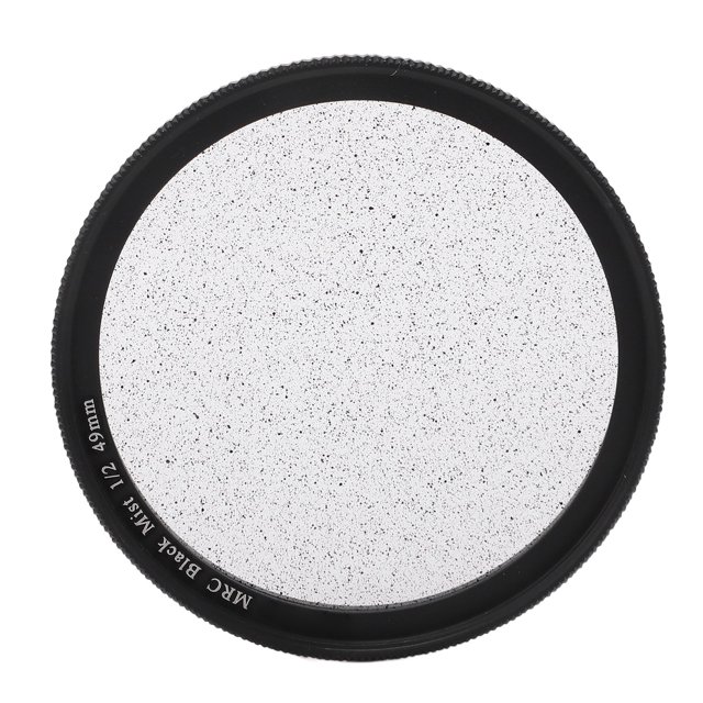 Filtro de niebla negra 1/2 retrato suave difusor enfoque cámara lente 49 mm Bling Bling