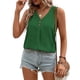 thumbnail image 2 of Blusa sin mangas con cuello en V y botones para mujer, camisa transpirable informal de verano, 2 of 7