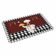 thumbnail image 2 of Red Kitchen Chef Door Mat&nbsp;Indoor Outdoor Entrance, Non Slip Rug for Kitchen Bathroom Entryway Rug, Black Plaid Gourmet Food Vintage Washable Doormat Floor Mat for Office Home Decor 24x36 Inch, 2 of 8