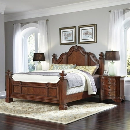 home styles santiago king 3 piece bedroom set in cognac | walmart canada