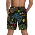 thumbnail image 3 of Kdxio Play Game3 Print Men'S Swim Trunks With Compression Liner 7 Inch Inseam Quick Dry Swim Shorts, 3 of 7