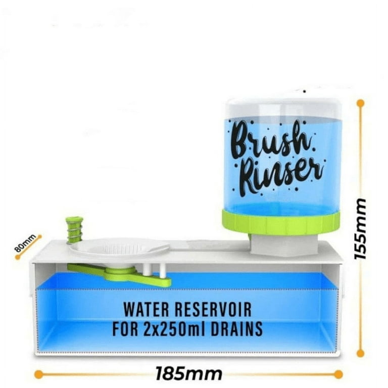 The Brush Rinser provides clean fresh water conveniently when