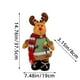 thumbnail image 2 of Christmas Snowman Santa Claus Milu Deer Standing Doll Excellent Holiday Ambiance Decoration Suitable For Hotel Mall Bedroom And Christmas Tree Decoration, 2 of 6