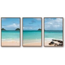 IDEA4WALL Framed Canvas Wall Art for Living Room, Bedroom Ocean Sea Beach Canvas Prints for Modern Home Decoration Ready to Hang
