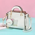thumbnail image 2 of Bolso de mano Satchel con decoración de letras, bolso de hombro elegante con cremallera, Mini monedero, bolso cruzado para el trabajo Fivean  unisex, 2 of 2