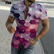 thumbnail image 4 of Camisa con estampado geométrico y personalidad en 3D para hombre, camisas casuales de manga corta con botones, camisas de playa de gran tamaño para hombre, 4 of 4