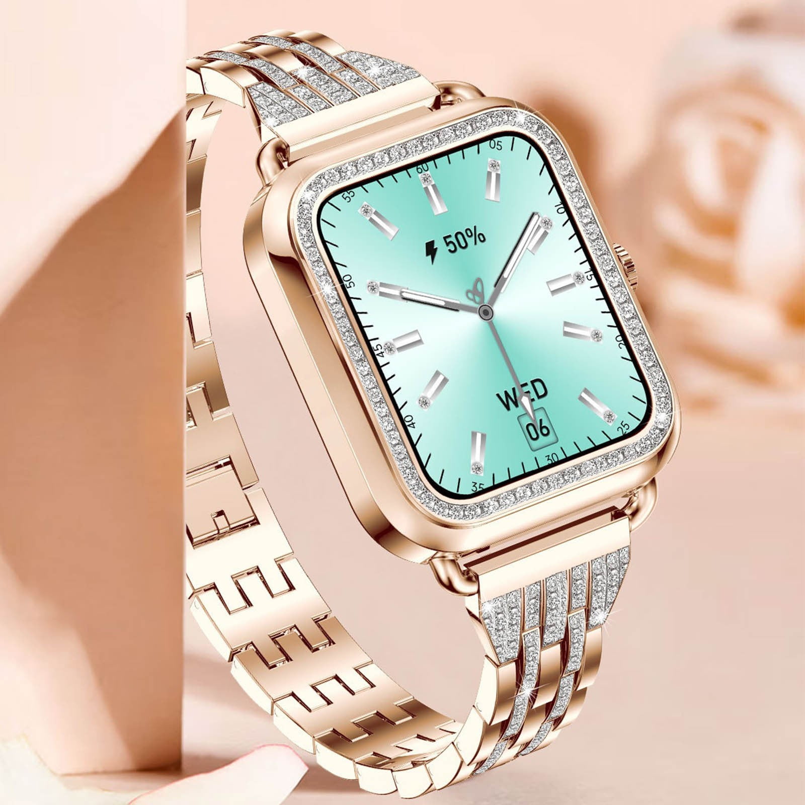 Women's Smart Watch 1.57 Inch Smart Watch For Android And IOS Phones IP68 Water Fitness Watch Voice Features For Women And Men