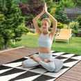 thumbnail image 2 of Costway Yoga Bolster Pillow Meditation Pillow w/Washable Cover & Carry Handle  Grey, 2 of 10