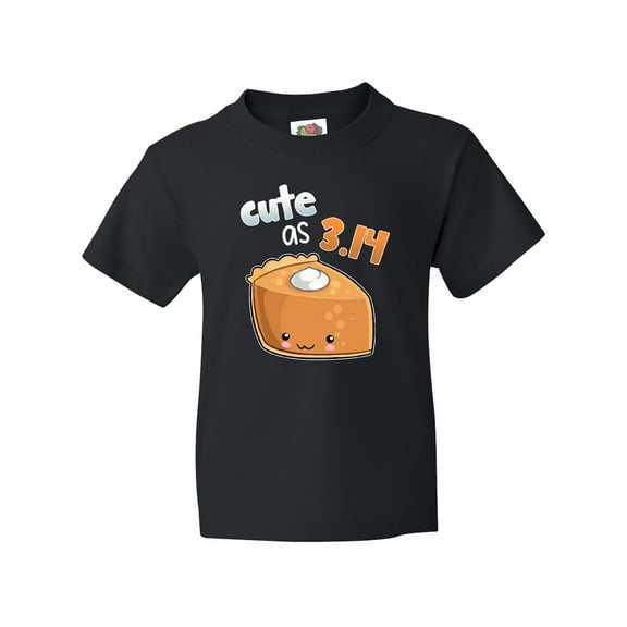 Inktastic Cute As 3.14 Pi Day Pumpkin Pie Pun Youth T-Shirt