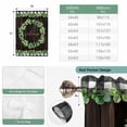 thumbnail image 6 of Spring Eucalyptus Leaves Balloon Curtains for Living Room/French Door, Farmhouse Botanical Brown Wood Tie Up Curtains 63 Inch Length Energy Saving Kitchen Curtains Shades for Windows 42"x63", 6 of 8