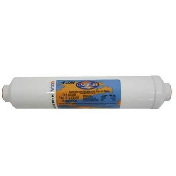 Omnipure (K2551) 10""x2"" Inline K-Series Calcite/Corosex 1/4"" QC
