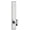 Bright Chrome, variant on Grandeur 803719 Carre Solid Brass Tall Plate Rose Right Handed Privacy Door Knob Set -