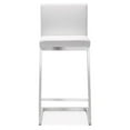 thumbnail image 5 of Tabouret de Comptoir en Acier Inoxydable Blanc Parma - Ensemble de 2, 5 of 5