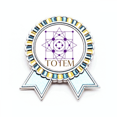 thumbnail image 1 of Center Circle Square Line Badge Brooch Pin Winner Award Medal, 1 of 3