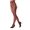 Biking Red, variant on MeMoi Epic Stripe Glamour Fishnet Tights - Womens - Female, Small/Medium, Biking Red