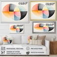 thumbnail image 4 of Designart "Soft Colors Patterns Geometric Harmony II" Abstract Framed Wall Art Decor - Modern Black Abstract Geometric Hallway Framed Wall Art Decor, 4 of 6