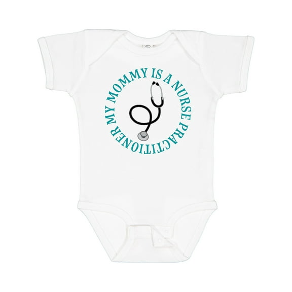 Inktastic Nurse Practitioner Mommy Childs Boys or Girls Baby Bodysuit